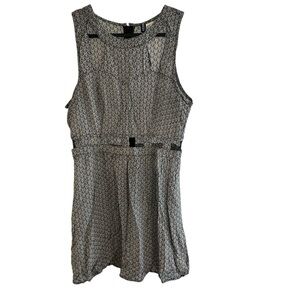 2/$15 Divided 12 Sleeveless Black and White Patterned Dress cutouts